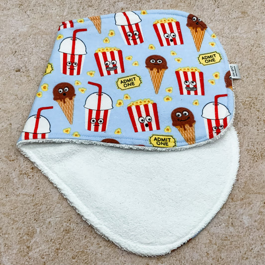 Movie Treats Burp Cloths
