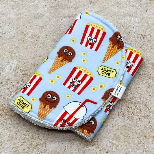 Movie Treats Burp Cloths