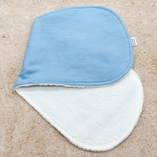 Sky Blue Soft Pastel Burp Cloths