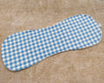 Load image into Gallery viewer, Soft Blue Gingham Burp Cloths
