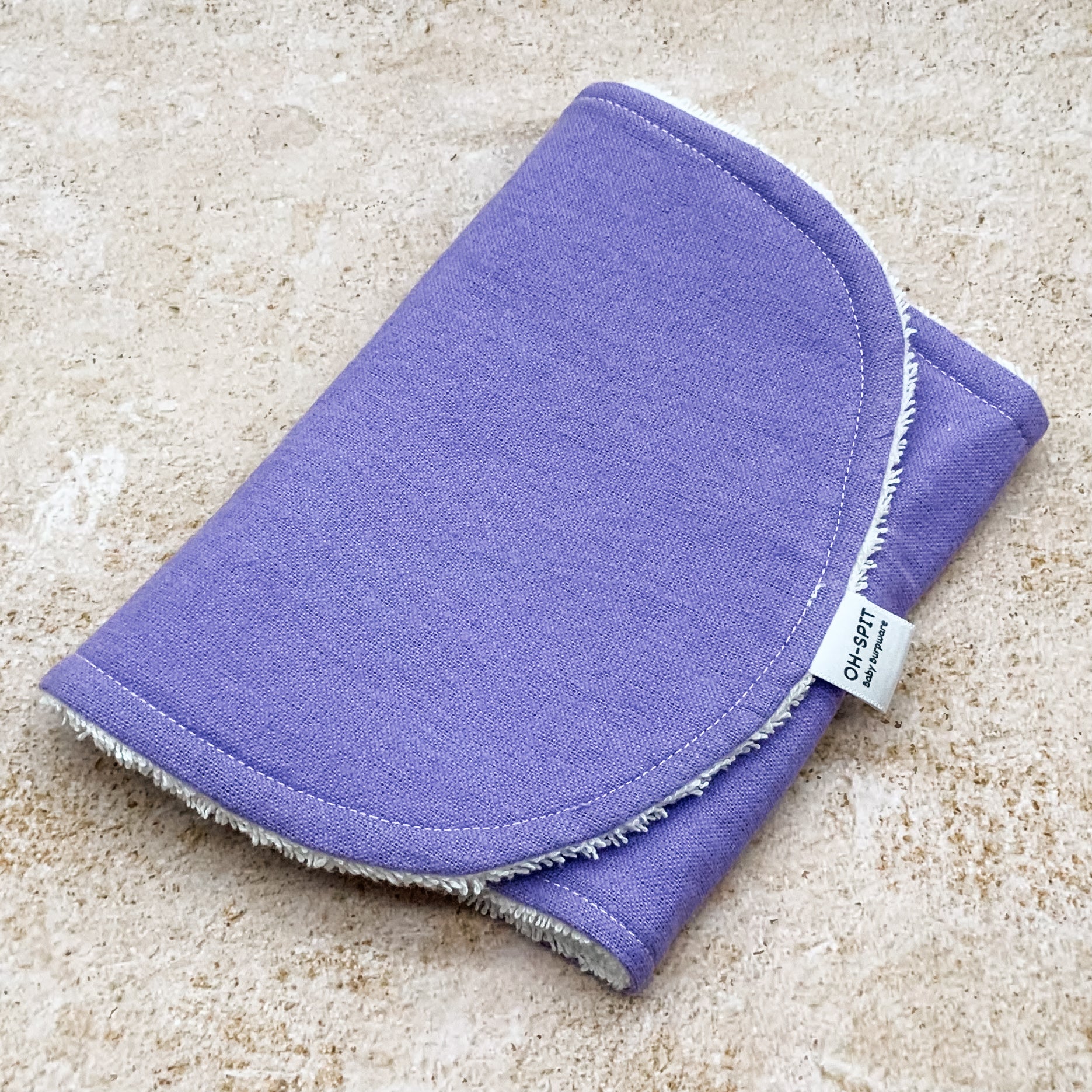Aubergine Purple Burp Cloths
