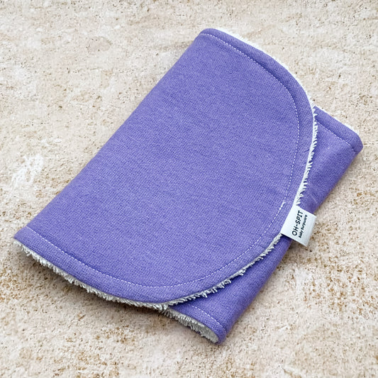 Aubergine Purple Burp Cloths