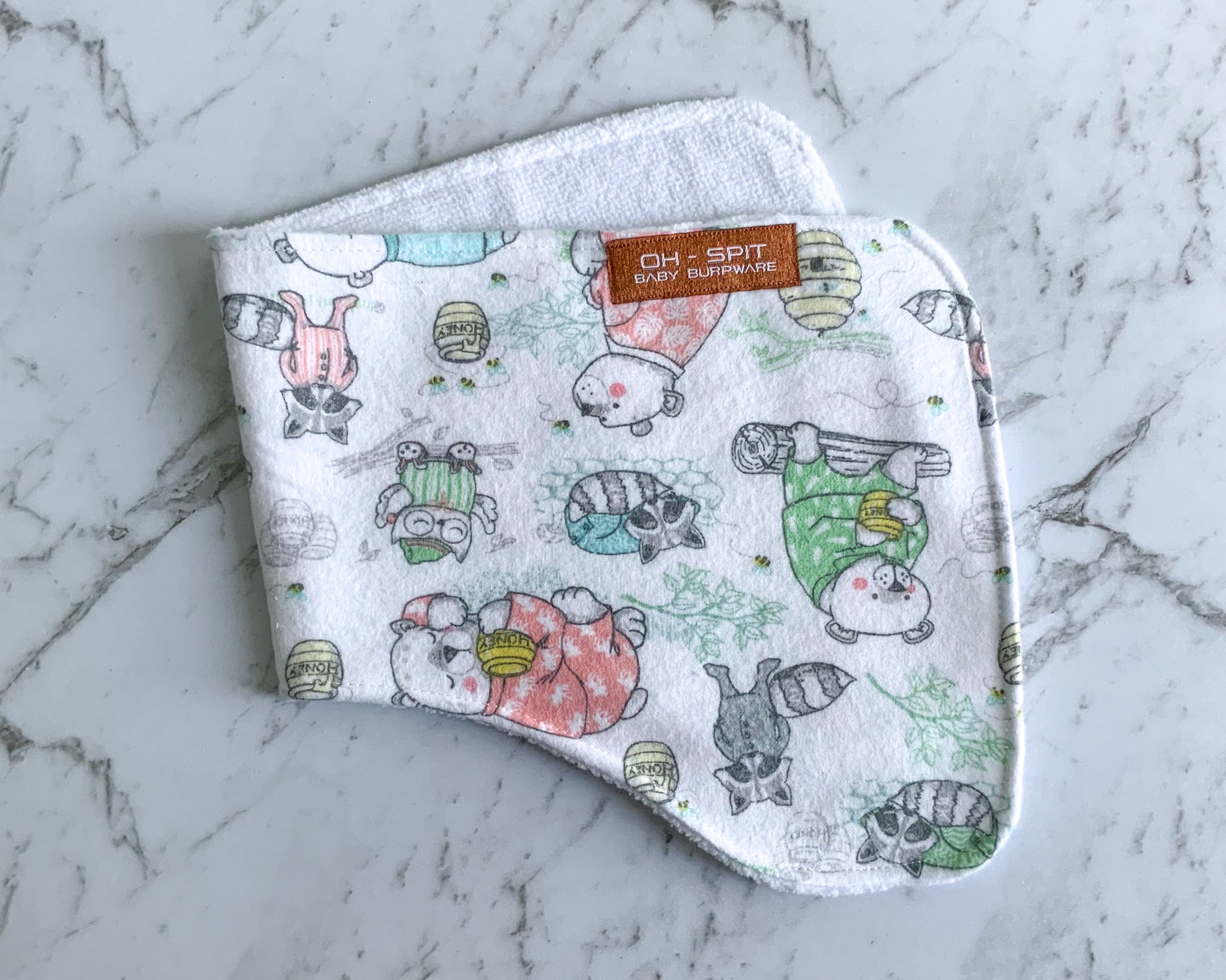 SALE - Velour Towelling Burp Cloths