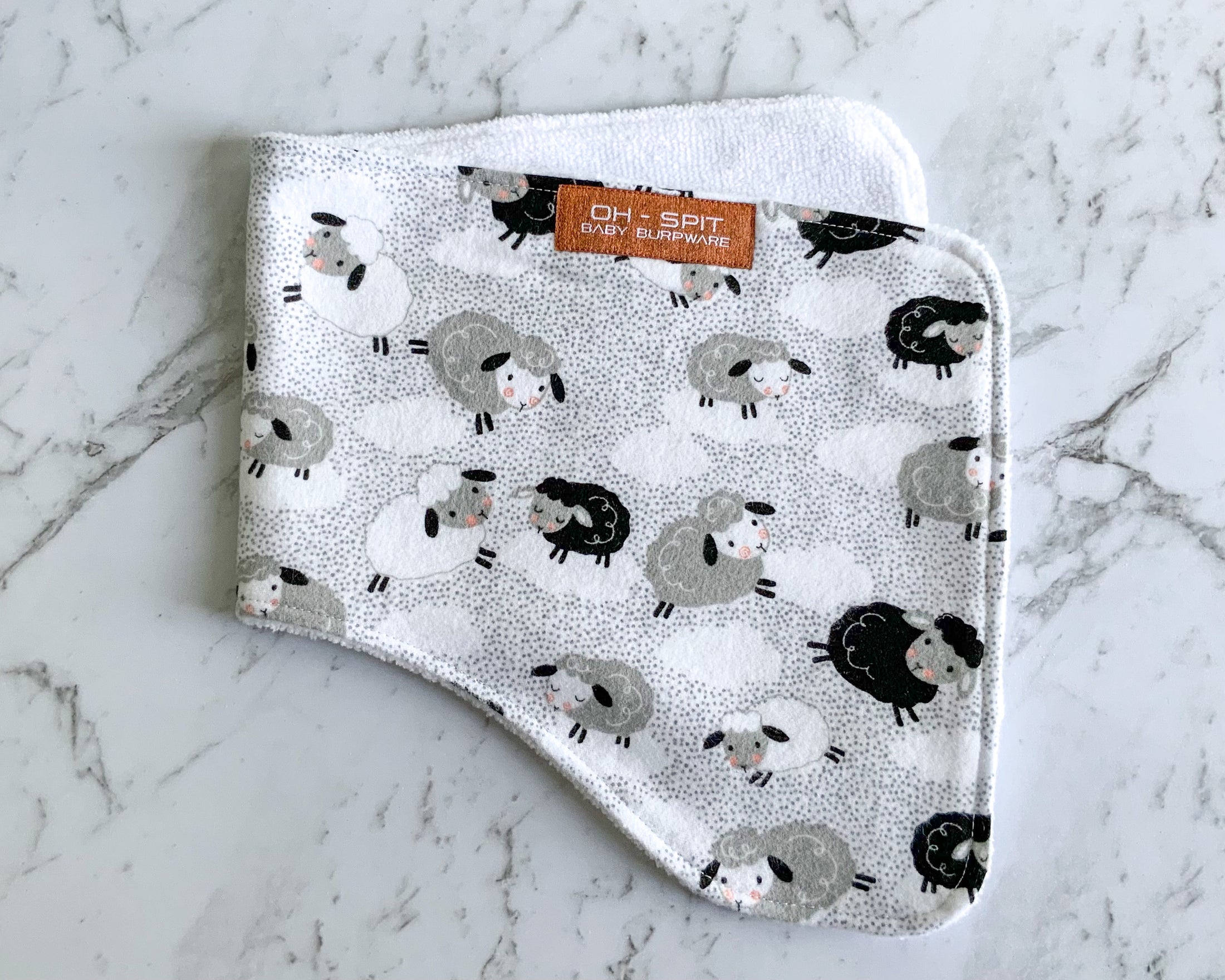 SALE - Velour Towelling Burp Cloths