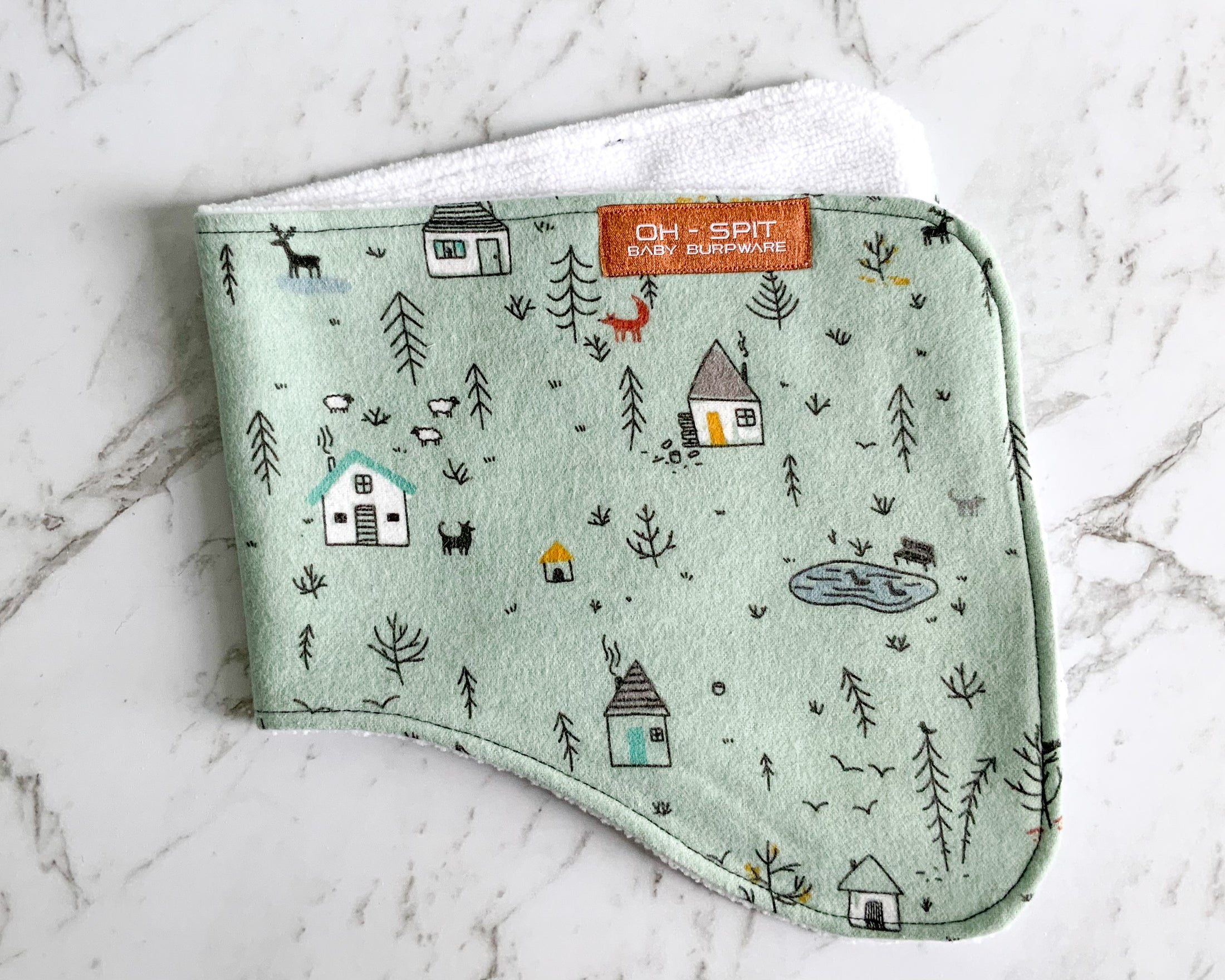 SALE - Velour Towelling Burp Cloths