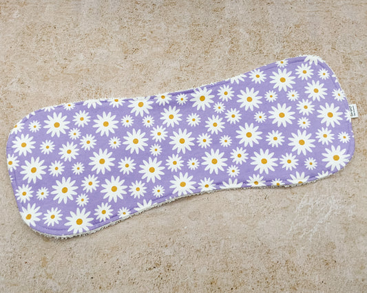 Purple Daisy Days Burp Cloths