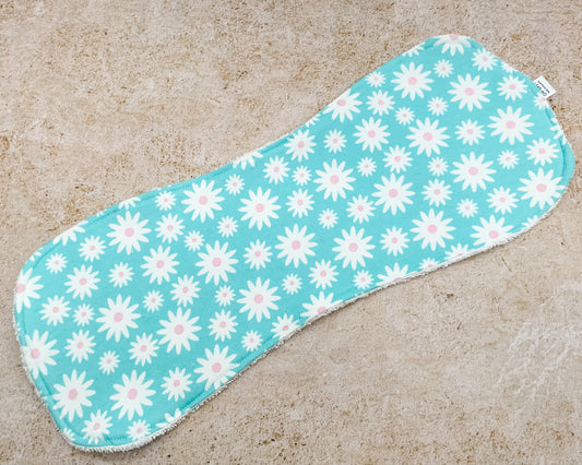 Teal Daisy Days Burp Cloths