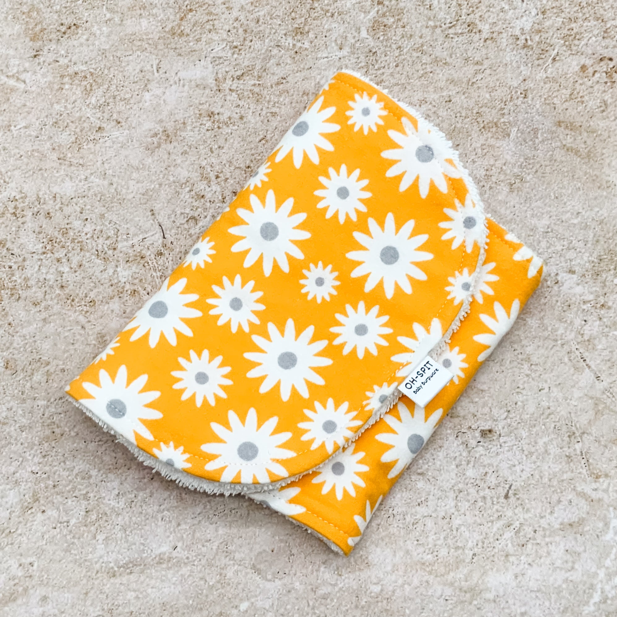 Yellow Daisy Days Burp Cloths