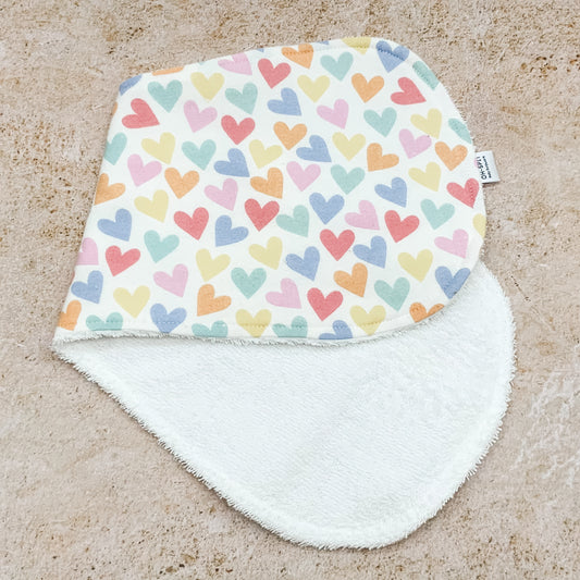 Sweet Hearts Burp Cloths