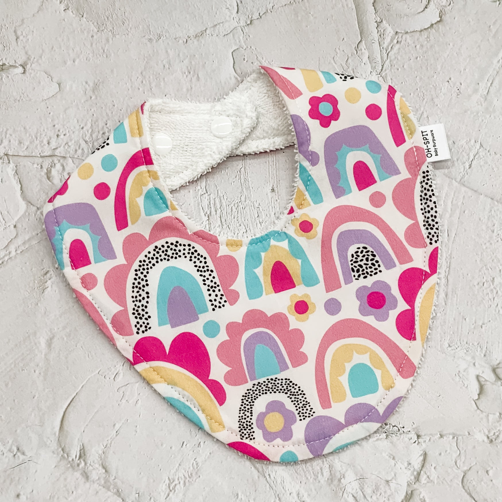 Rainbow Cuddles Signature Bib
