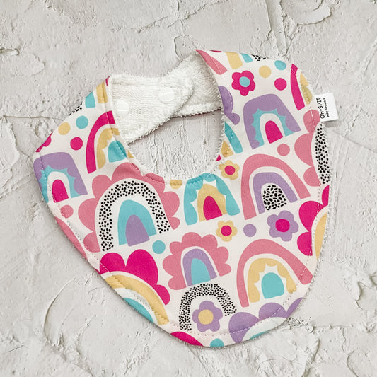 Rainbow Cuddles Signature Bib