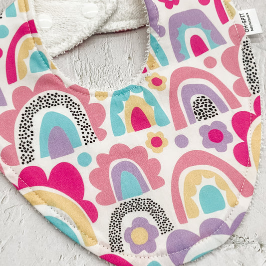 Rainbow Cuddles Signature Bib