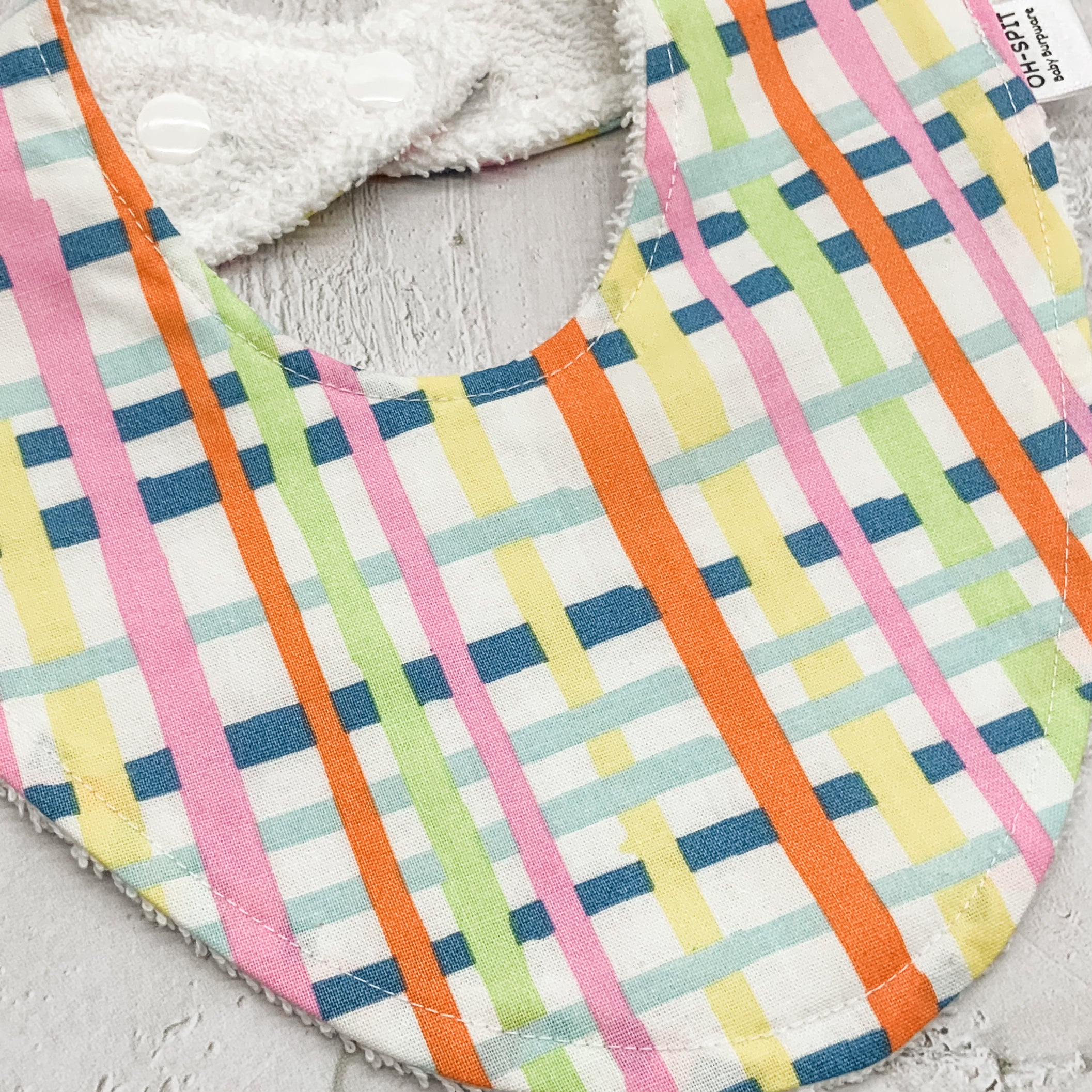 Candy Stripe Signature Bib