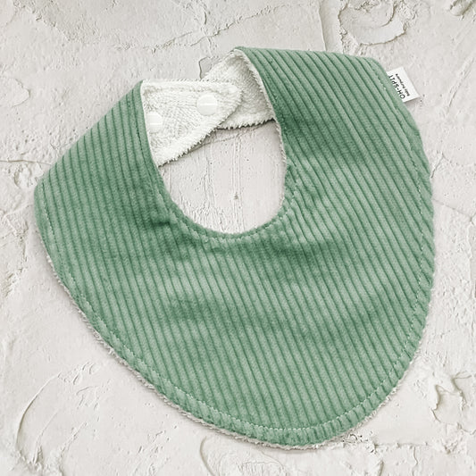 Seafoam Corduroy Signature Bib
