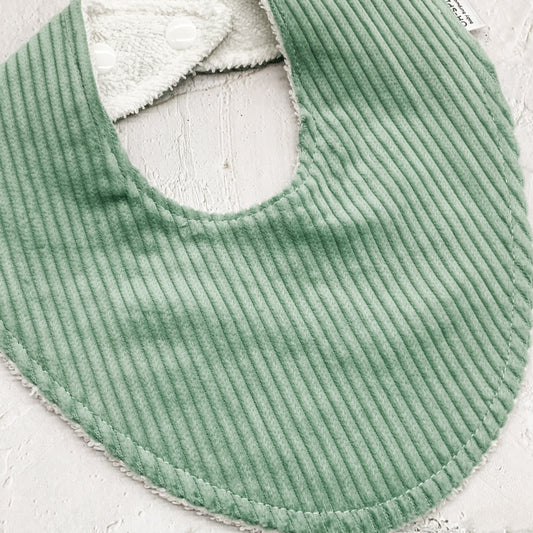 Seafoam Corduroy Signature Bib