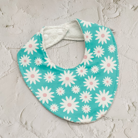 Teal Daisy Days Signature Bib