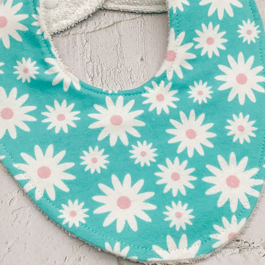 Teal Daisy Days Signature Bib