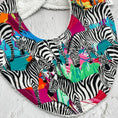 Load image into Gallery viewer, Wild Zebras Signature Bib
