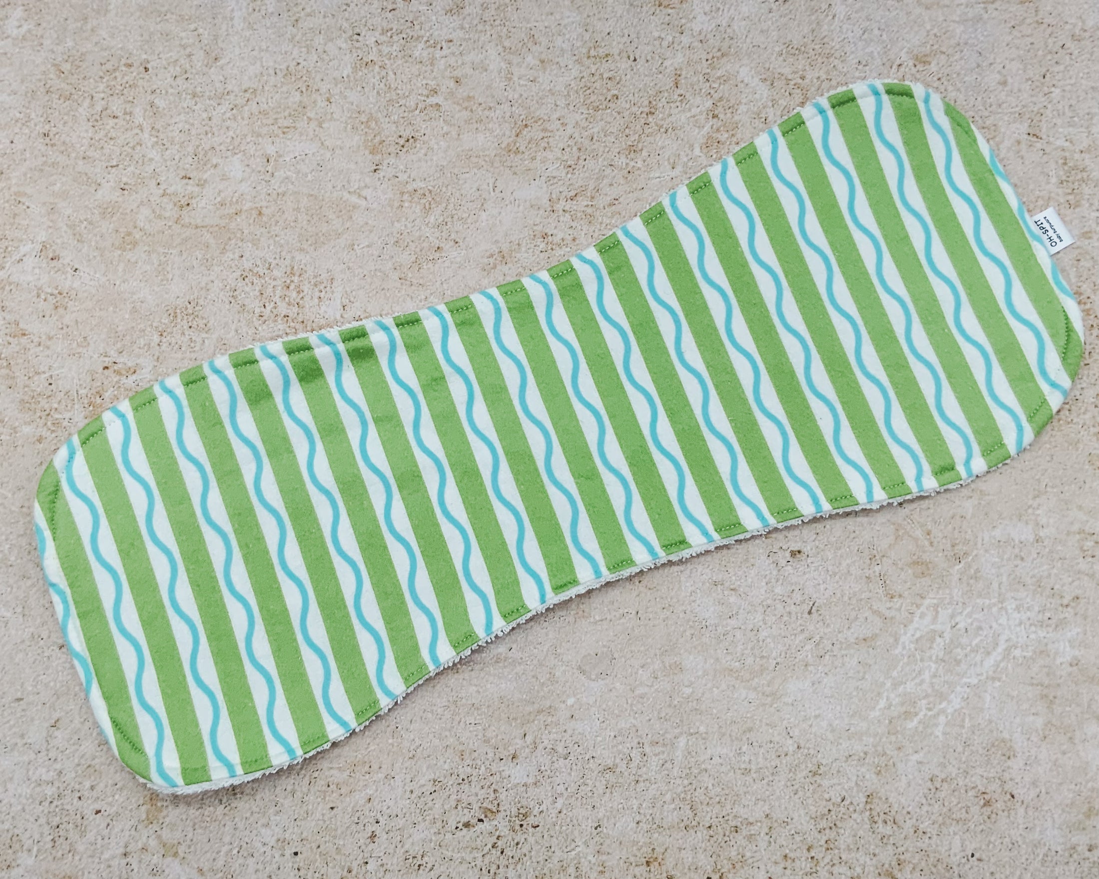 Lime Lollypop Burp Cloths
