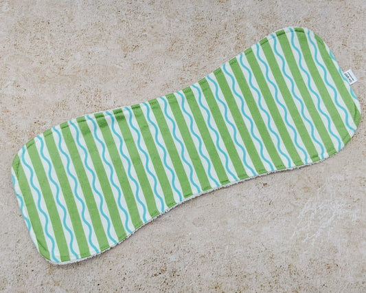 Lime Lollypop Burp Cloths