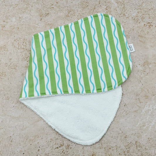 Lime Lollypop Burp Cloths