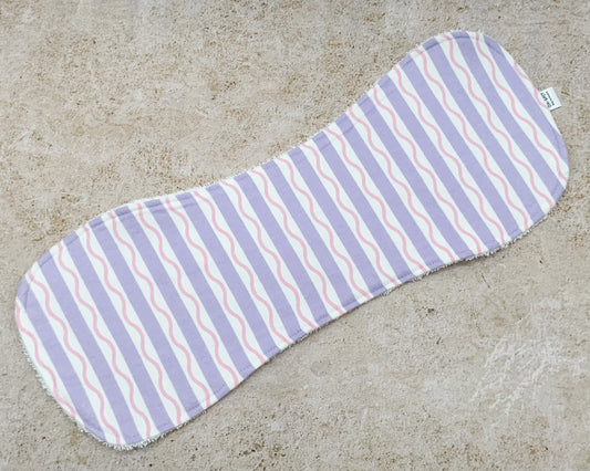 Lilac Lollypop Burp Cloths
