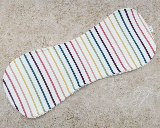 Rainbow Stripes Burp Cloths