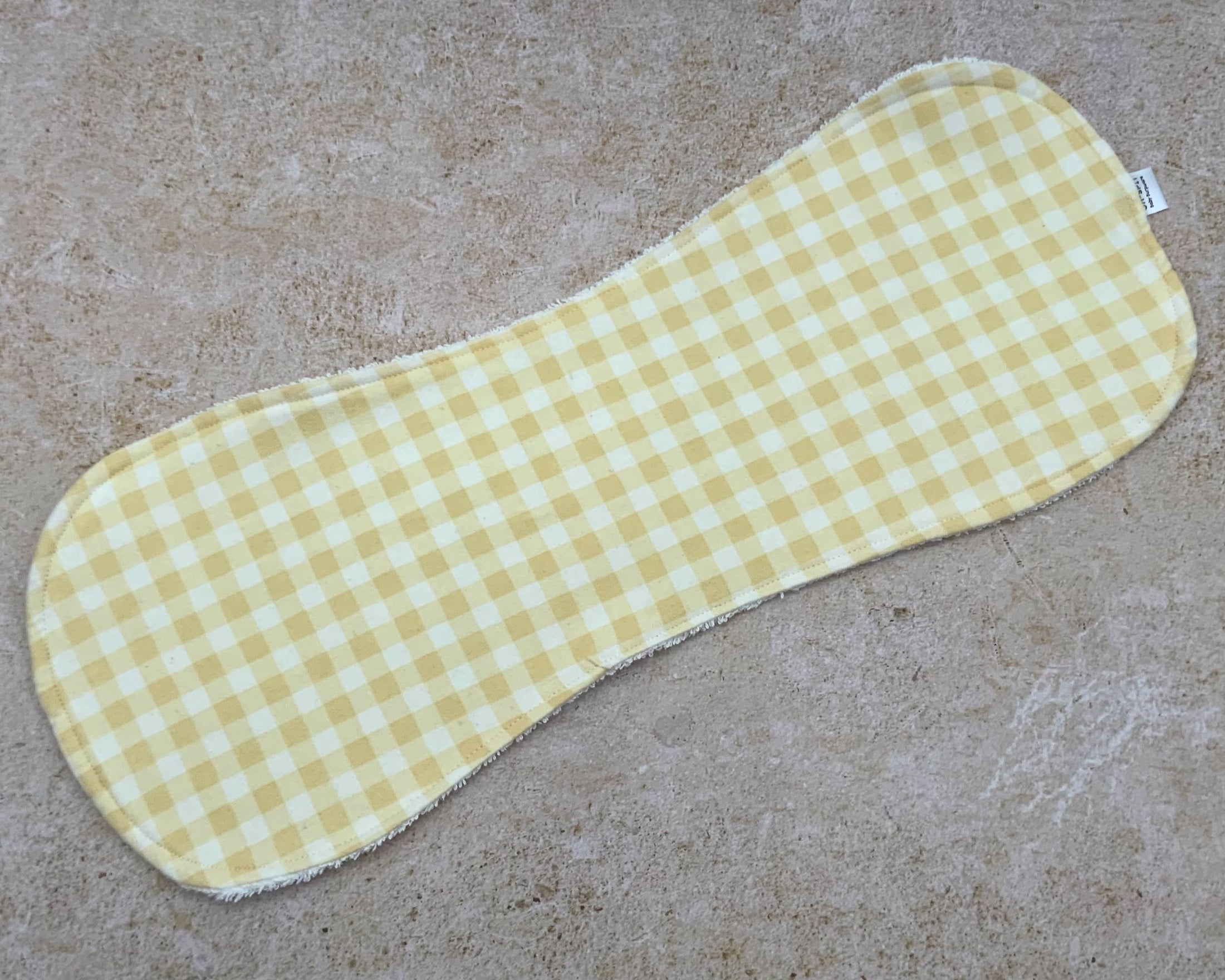 Soft Yellow Gingham Burp Cloths