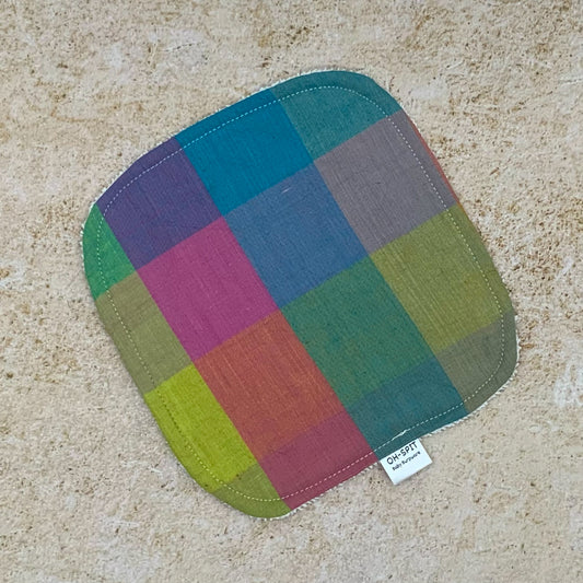 Washcloth - Rainbow Plaid