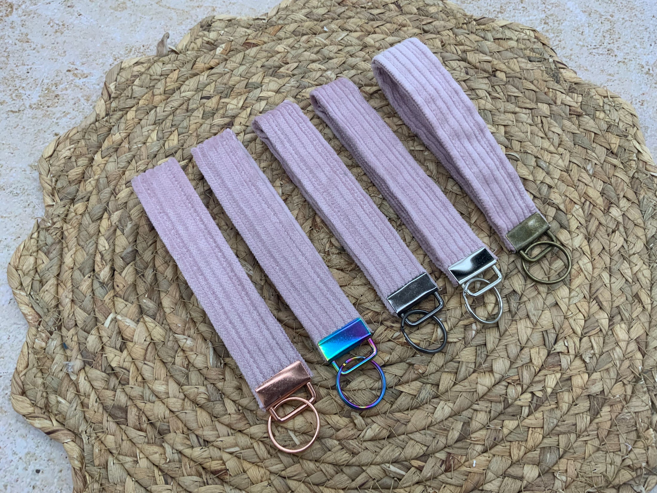 Signature Corduroy Wristlet Keychains