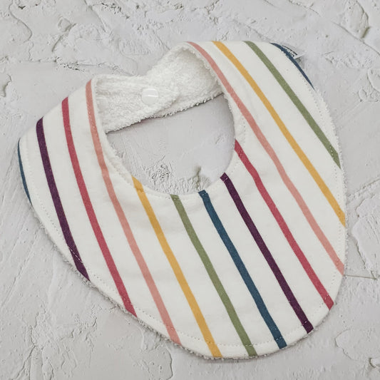 Rainbow Stripes Signature Bib