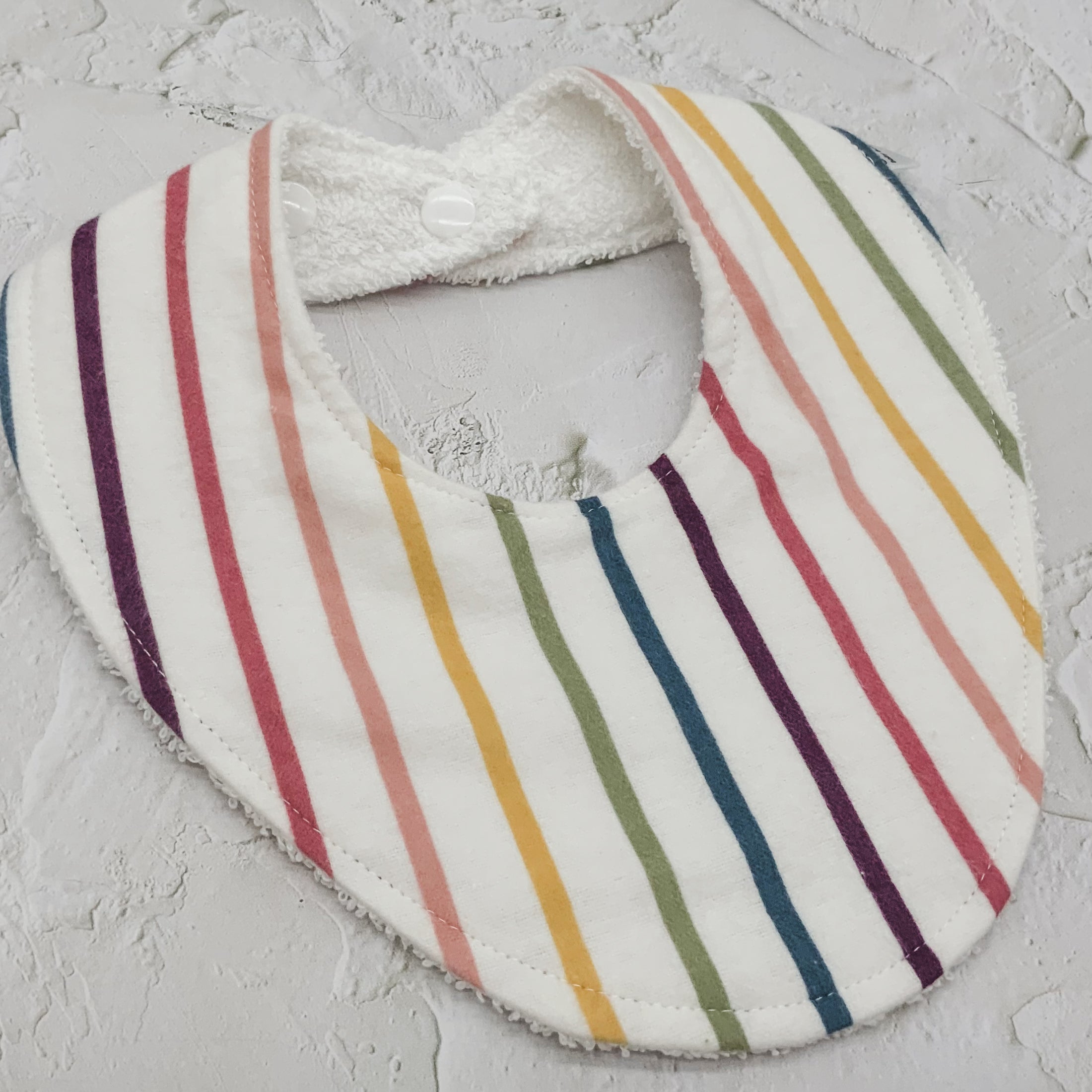 Rainbow Stripes Signature Bib