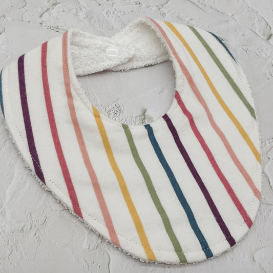 Rainbow Stripes Signature Bib