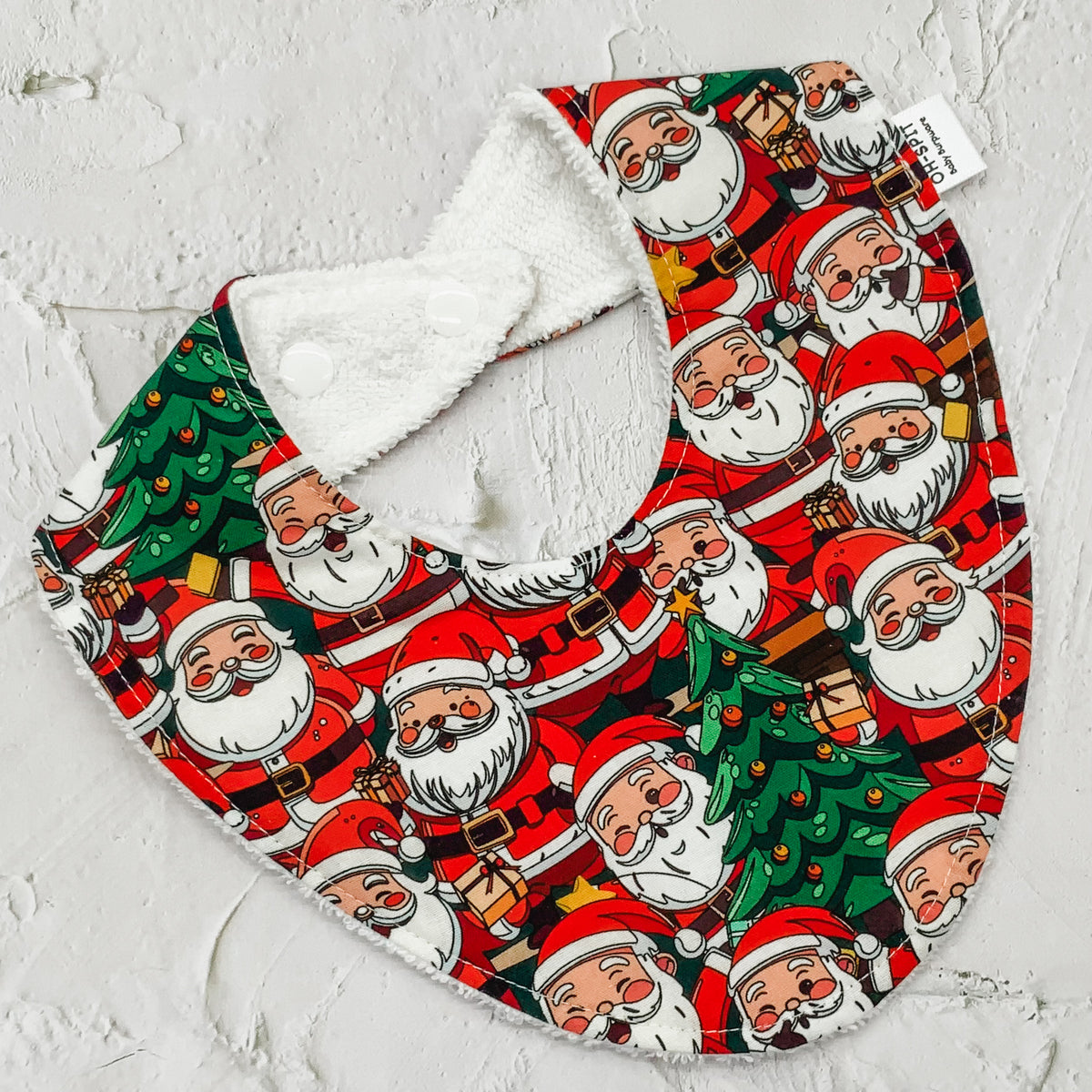 Santa Mania Christmas Signature Bib