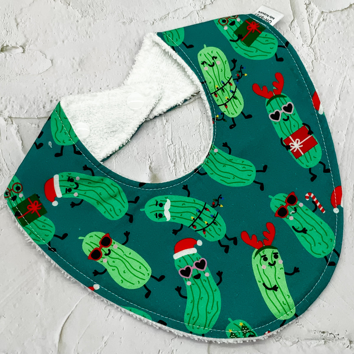 Pickle Christmas Signature Bib