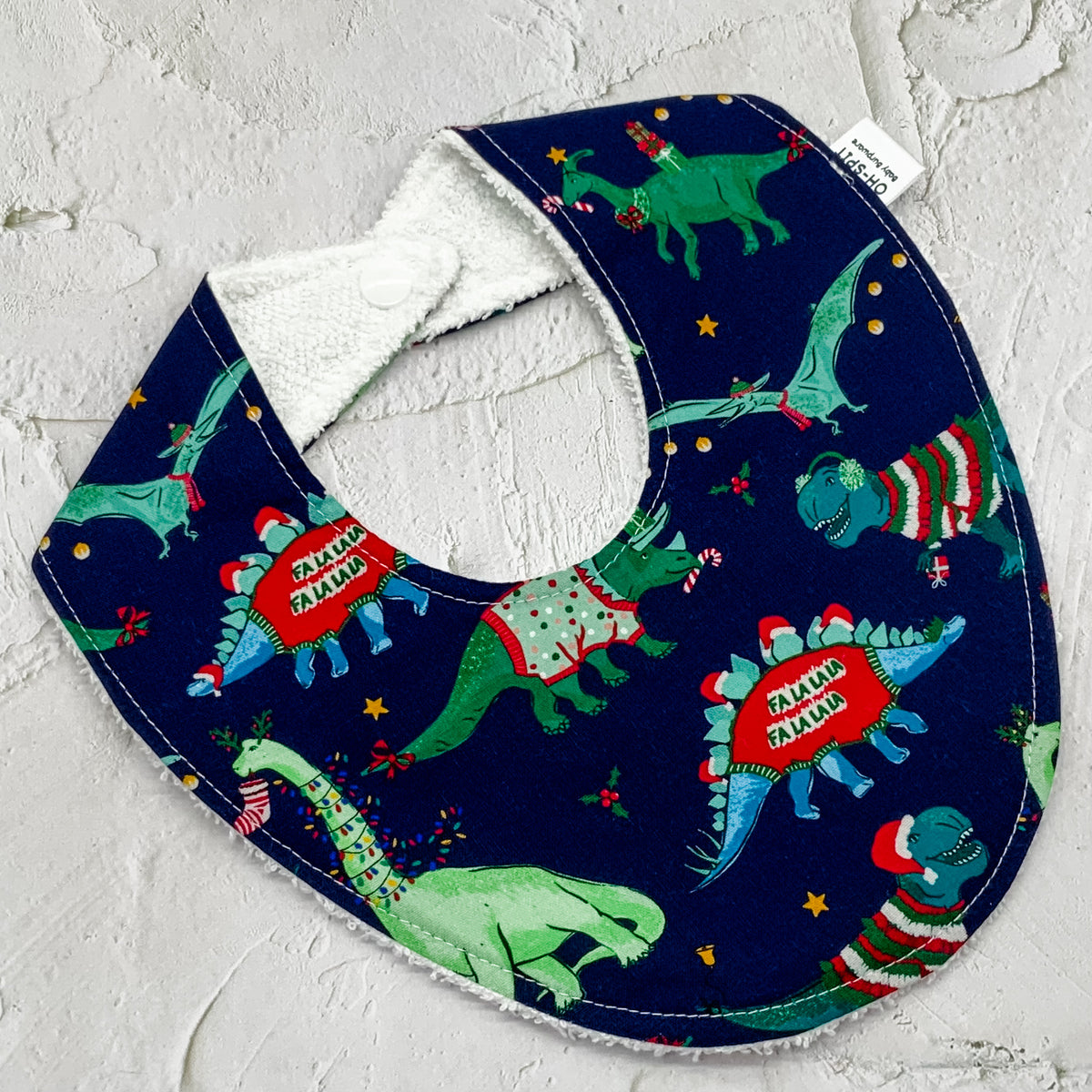 Din-ho-ho-ho Christmas Signature Bib