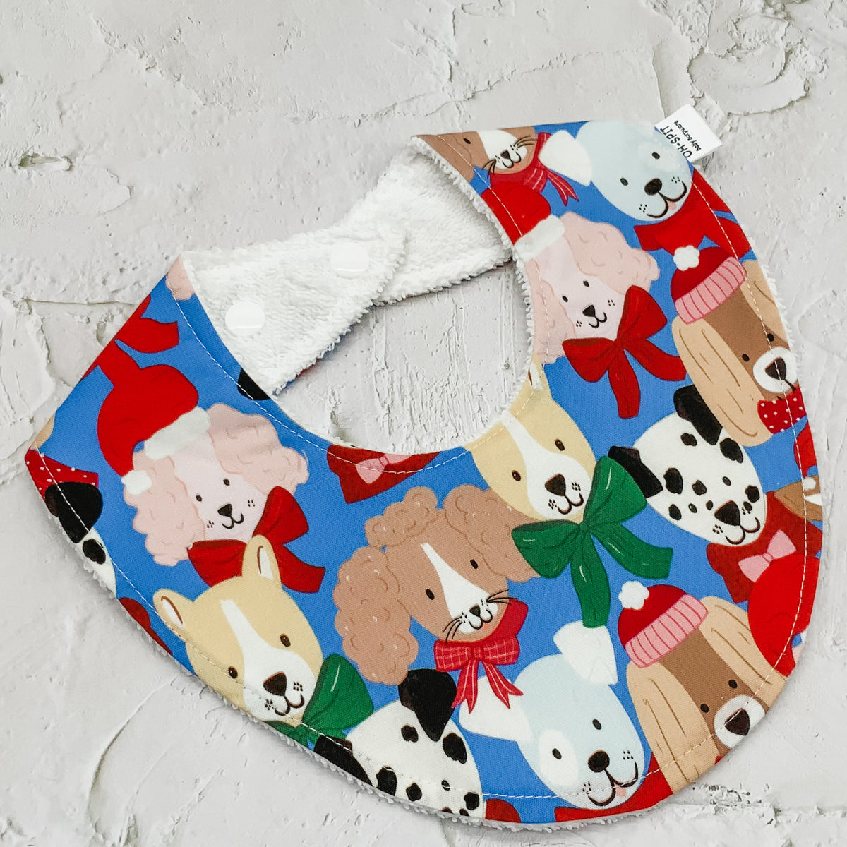 Puppies Christmas Signature Bib