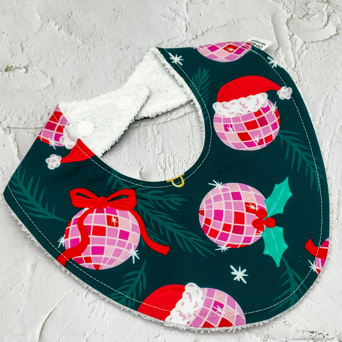 Disco Christmas Signature Bib