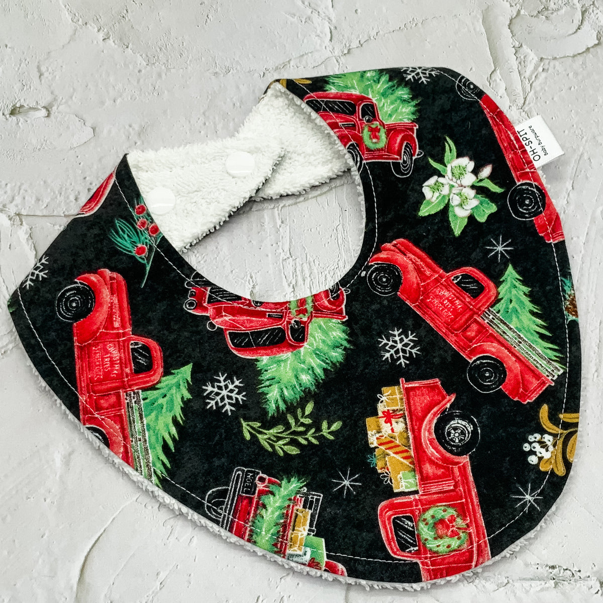 Trucks Christmas Signature Bib