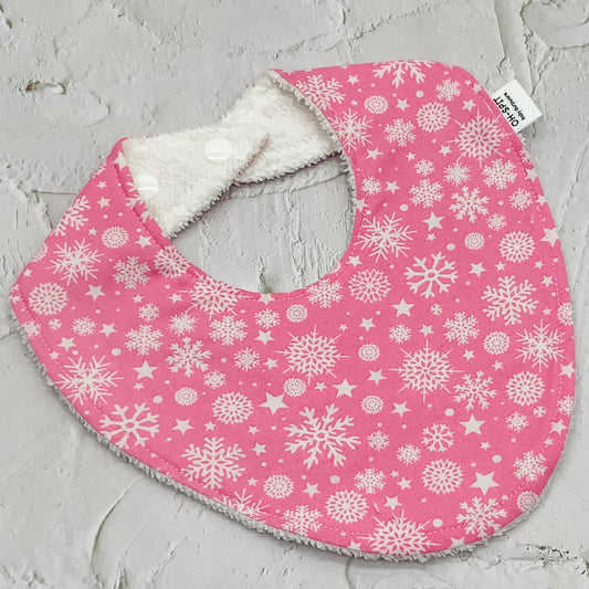 Snowflakes Christmas Signature Bib