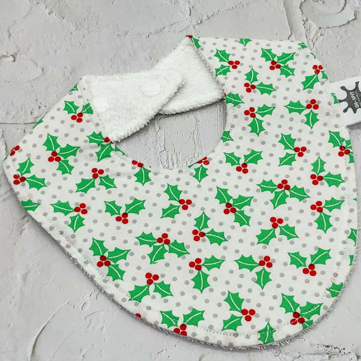 Mistletoe Christmas Signature Bib