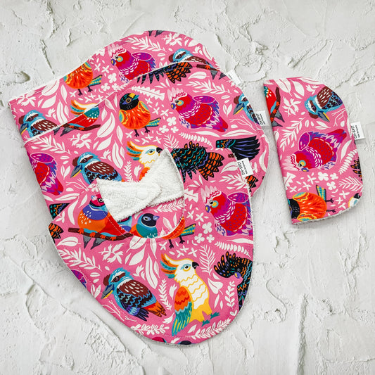 Baby Gift Set - Aussie Birds Pink