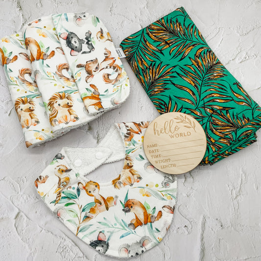 Baby Gift Set - Aussie Mates White