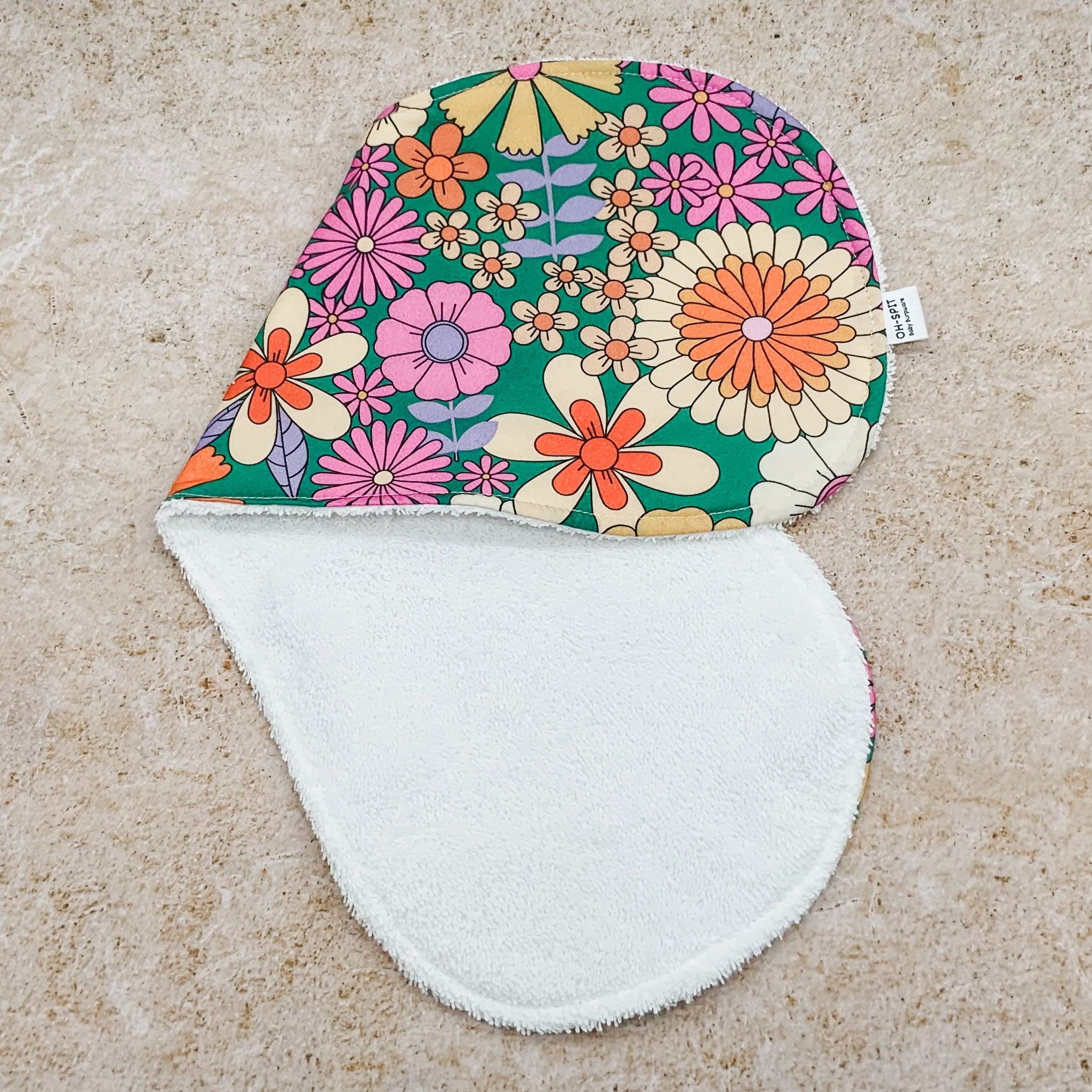 Flower Power Burp Cloths