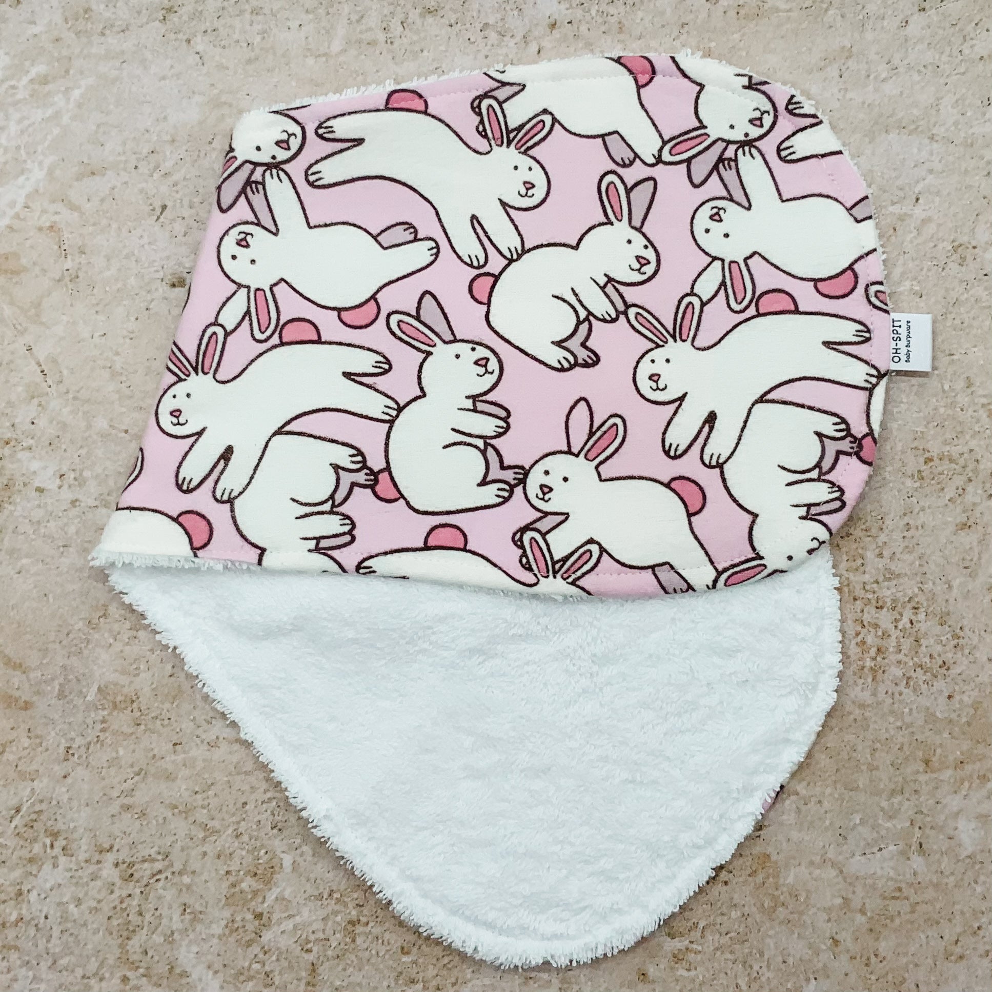 Soft Bouncing Bunnies Burp Cloths