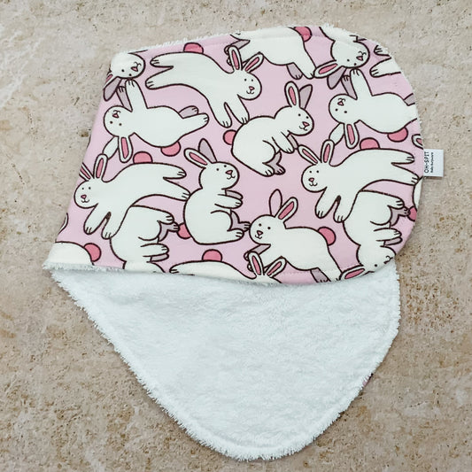 Soft Bouncing Bunnies Burp Cloths