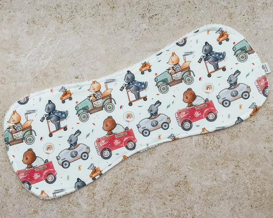 Soft Beep Beep Burp Cloths