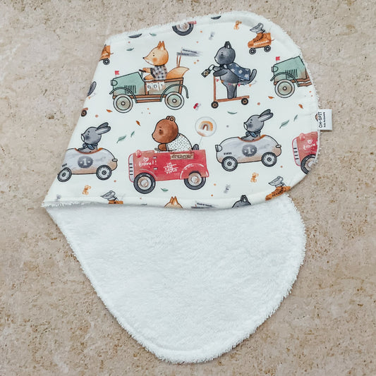 Soft Beep Beep Burp Cloths