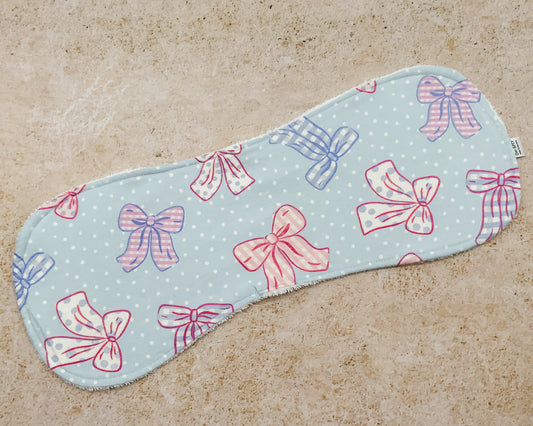 Soft Beautiful Bows Burp Cloths