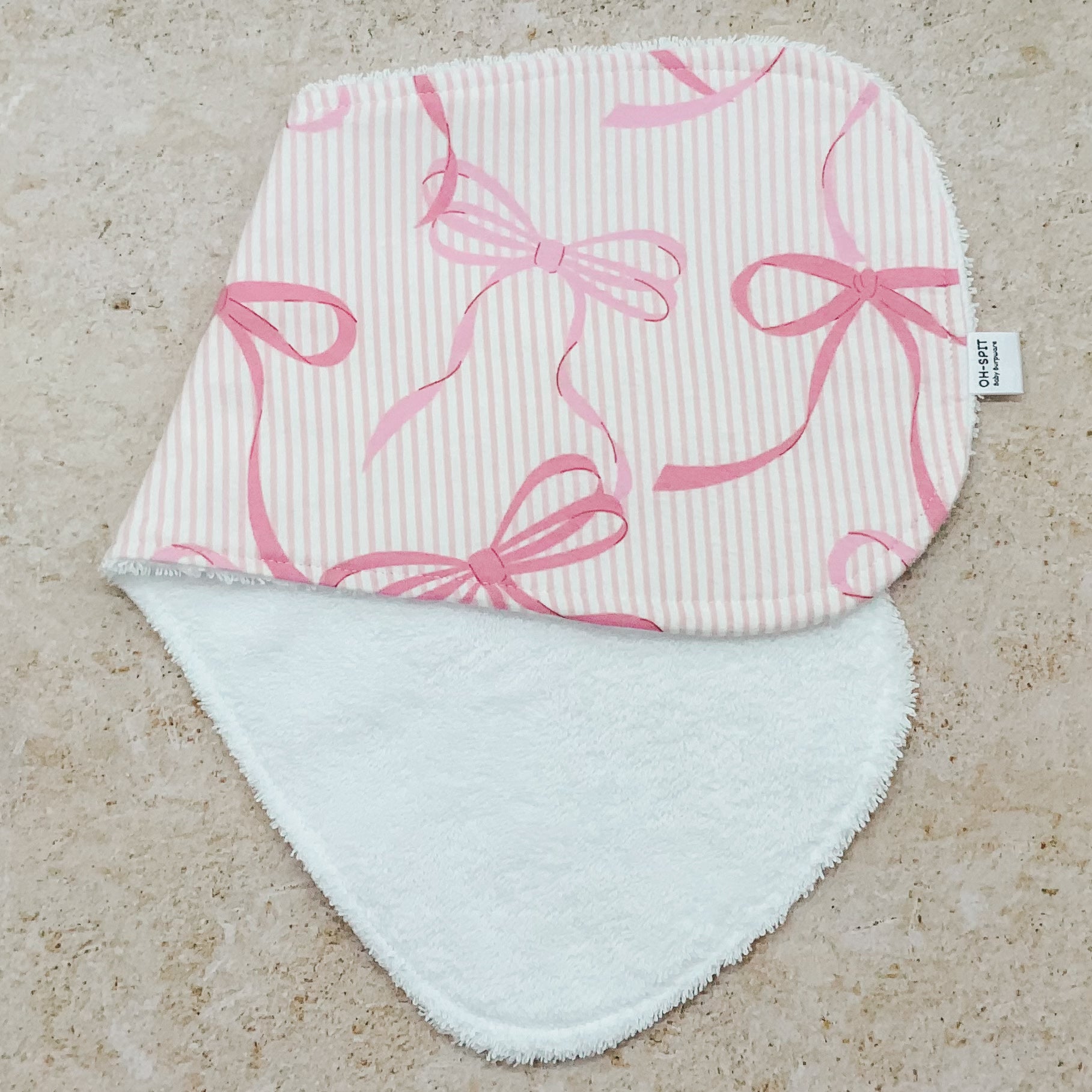Soft Ballerina Bows Burp Cloths